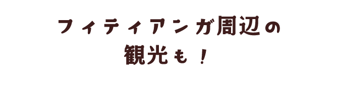 フィティアンガ周辺の観光も！